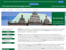 Tablet Screenshot of immobiliensachverstaendige-bremen.de